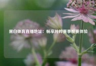 黑白体育直播地址：畅享纯粹赛事观赛体验