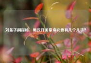 刘备子嗣探秘，蜀汉开国皇帝究竟有几个儿子？