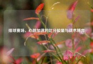 排球赛场，心跳加速的比分较量与战术博弈