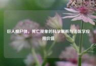 巨人观尸体，死亡现象的科学解析与法医学应用价值