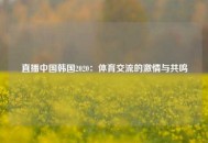 直播中国韩国2020：体育交流的激情与共鸣