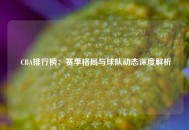  CBA排行榜：赛季格局与球队动态深度解析