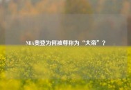 NBA奥登为何被尊称为“大帝”？