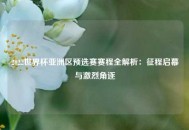 2022世界杯亚洲区预选赛赛程全解析：征程启幕与激烈角逐
