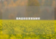 瑞典超级联赛赛制解析