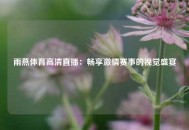 雨燕体育高清直播：畅享激情赛事的视觉盛宴