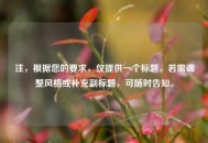 注，根据您的要求，仅提供一个标题。若需调整风格或补充副标题，可随时告知。