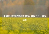 中国亚洲杯预选赛程全解析：征程开启，剑指正赛