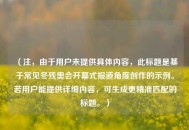 （注，由于用户未提供具体内容，此标题是基于常见冬残奥会开幕式报道角度创作的示例。若用户能提供详细内容，可生成更精准匹配的标题。）