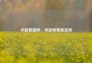 中超直播网，球迷观赛新选择