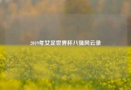 2019年女足世界杯八强风云录