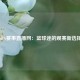 NBA赛事直播网：篮球迷的观赛新选择