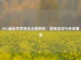 FIFA最新世界排名完整解析：格局变动与未来展望