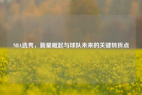 NBA选秀，新星崛起与球队未来的关键转折点