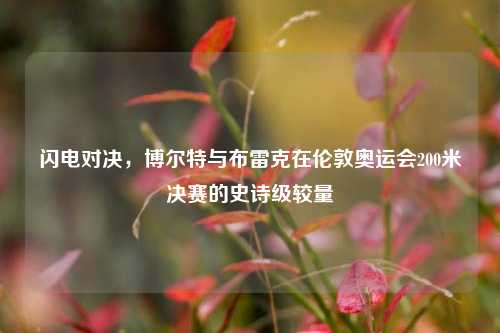 闪电对决，博尔特与布雷克在伦敦奥运会200米决赛的史诗级较量