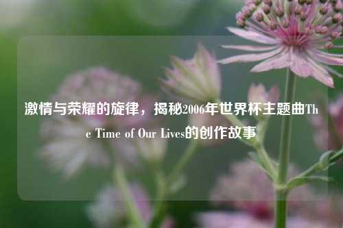 激情与荣耀的旋律,揭秘2006年世界杯主题曲The Time of Our Lives的创作故事