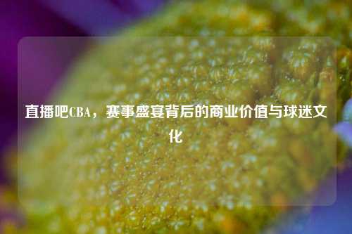 直播吧CBA，赛事盛宴背后的商业价值与球迷文化
