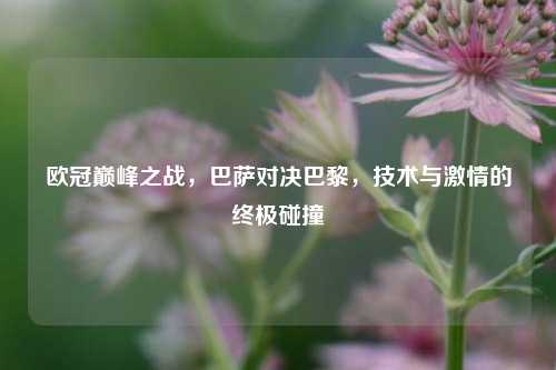 欧冠巅峰之战，巴萨对决巴黎，技术与激情的终极碰撞