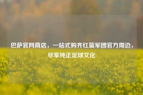 巴萨官网商店,一站式购齐红蓝军团官方周边,尽享纯正足球文化