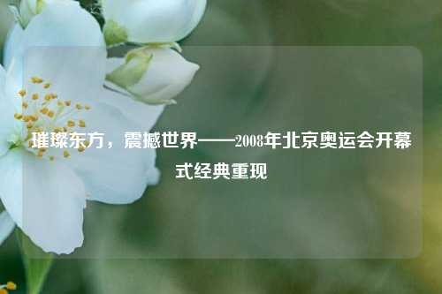 璀璨东方,震撼世界——2008年北京奥运会开幕式经典重现