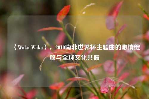 〈Waka Waka〉,2010南非世界杯主题曲的激情绽放与全球文化共振