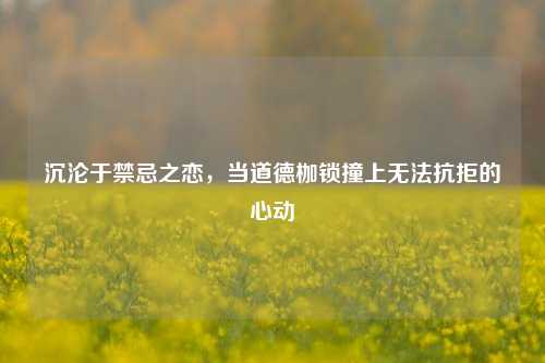 沉沦于禁忌之恋，当道德枷锁撞上无法抗拒的心动