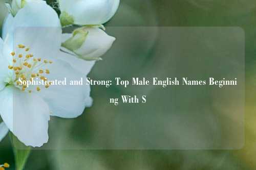 Sophisticated and Strong: Top Male English Names Beginning With S
