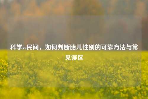 科学vs民间，如何判断胎儿性别的可靠方法与常见误区