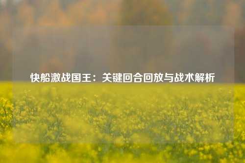 快船激战国王：关键回合回放与战术解析