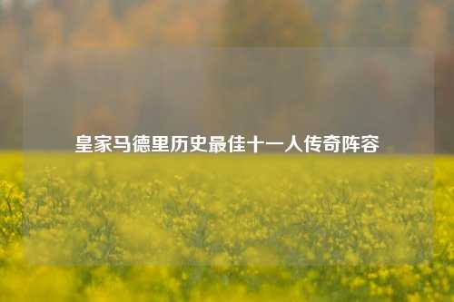 皇家马德里历史最佳十一人传奇阵容