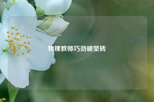 物理教师巧劲破坚砖