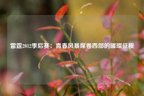 雷霆2012季后赛：青春风暴席卷西部的璀璨征程