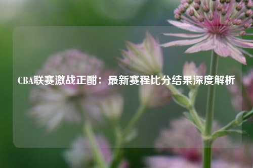 CBA联赛激战正酣：最新赛程比分结果深度解析