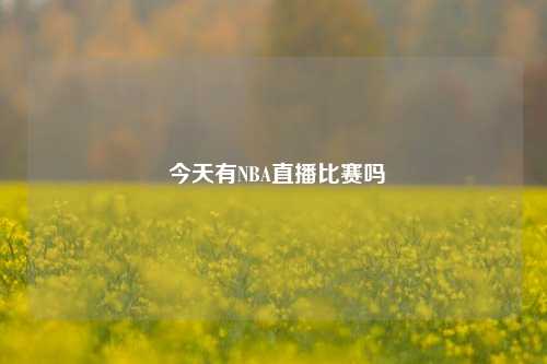  今天有NBA直播比赛吗