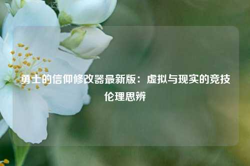 勇士的信仰修改器最新版：虚拟与现实的竞技伦理思辨