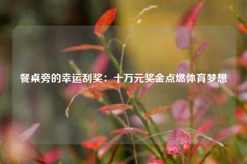 餐桌旁的幸运刮奖：十万元奖金点燃体育梦想