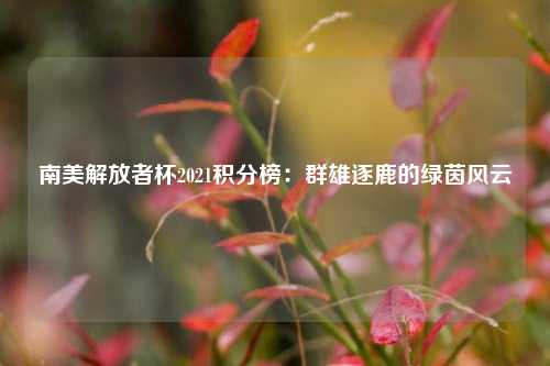 南美解放者杯2021积分榜：群雄逐鹿的绿茵风云